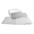 Blank High Gloss White Folding Gift Box (10"x10"x6")